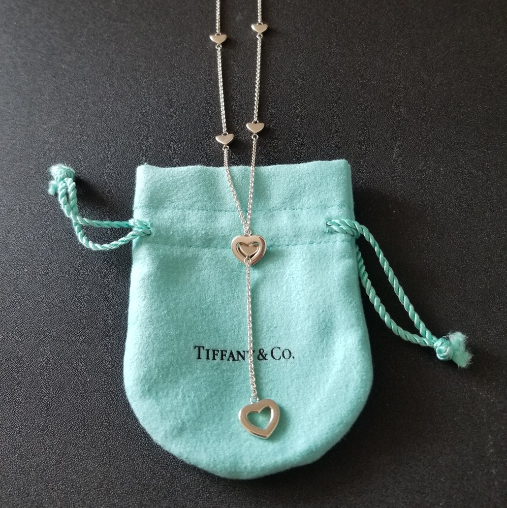 Tiffany & Co. Heart Link Lariat Necklace